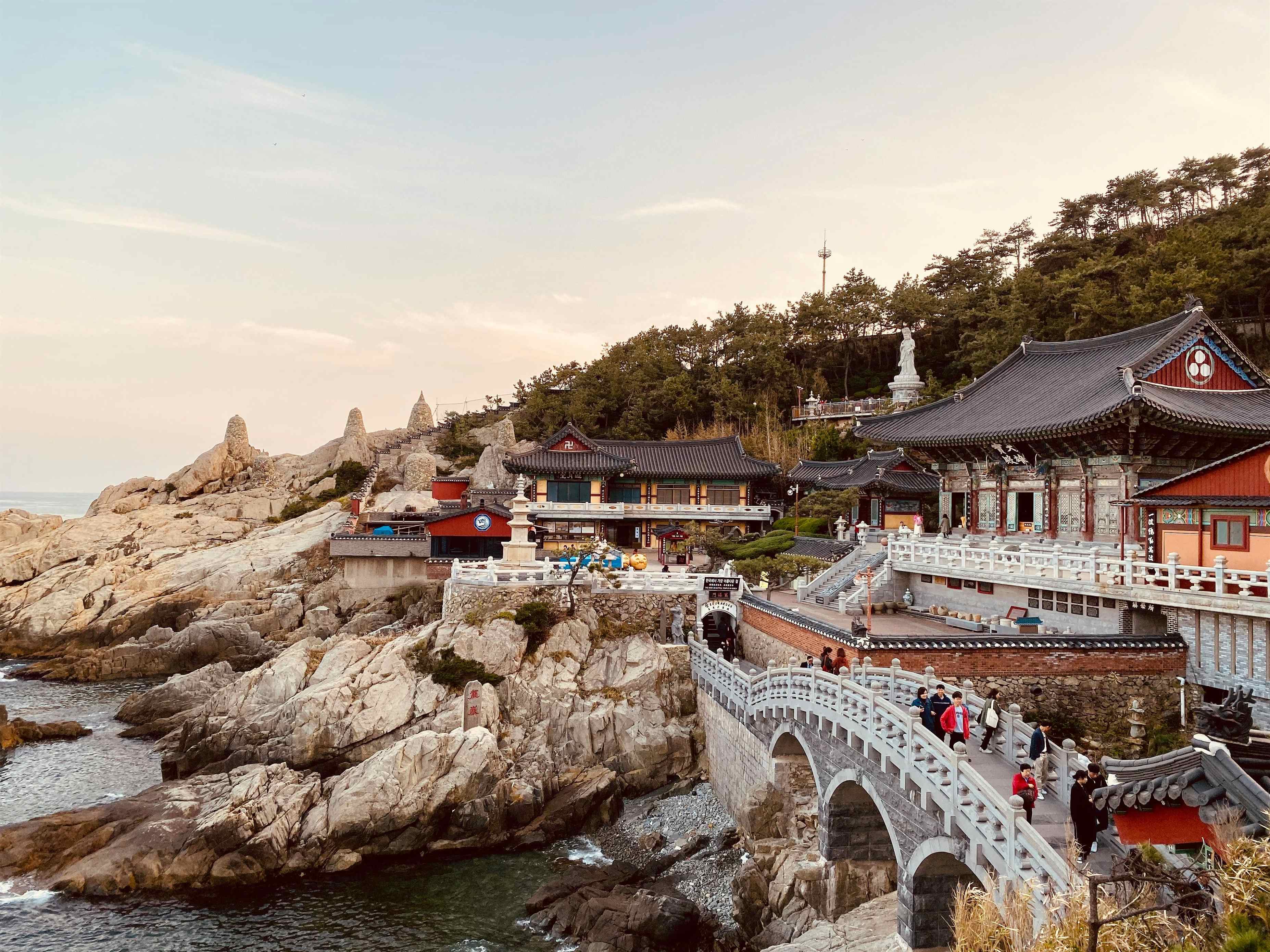 釜山海东龙宫寺海边风景